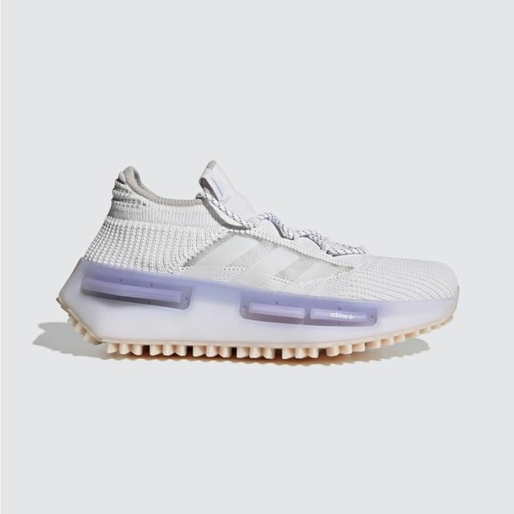 Adidas NMD S1 Sneakers in White and Lavender
